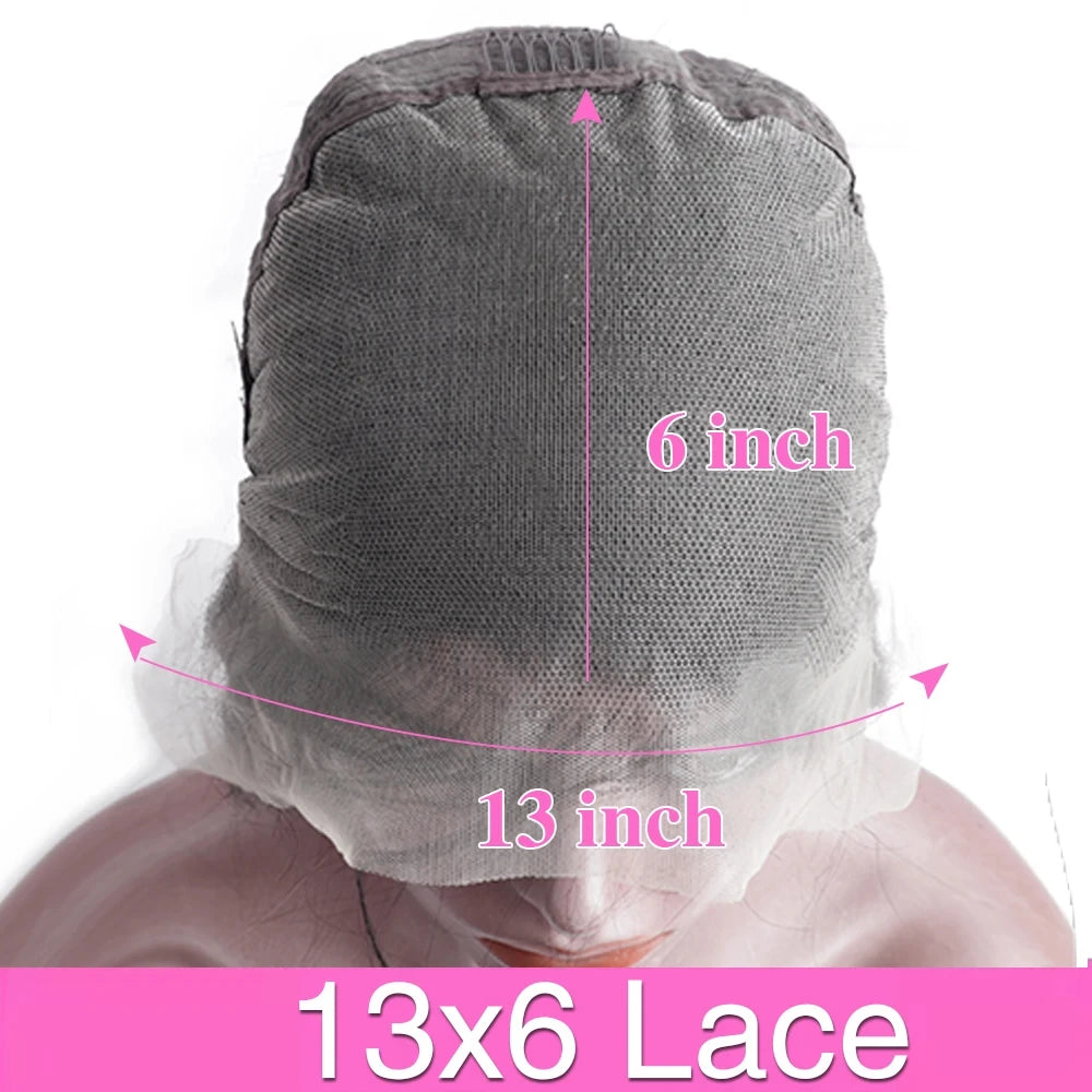 36 38 Inch 13x6 HD Transparent Bone Straight Lace Frontal Wigs 5x5 Glueless Wear and Go Human Hair Wig 200 Density for Women